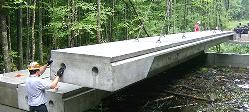 deck beams and bridge planks