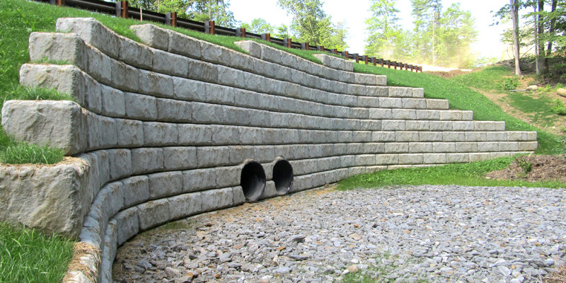 Redi Rock Retaining Wall - Large Block Retaining Wall Design